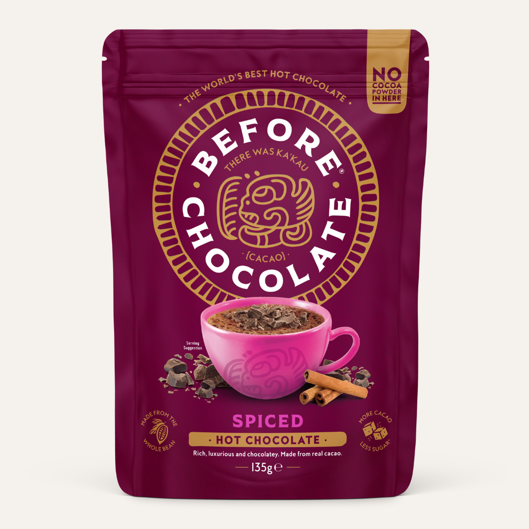 Spiced Hot Chocolate Made From Whole Cacao Bean
