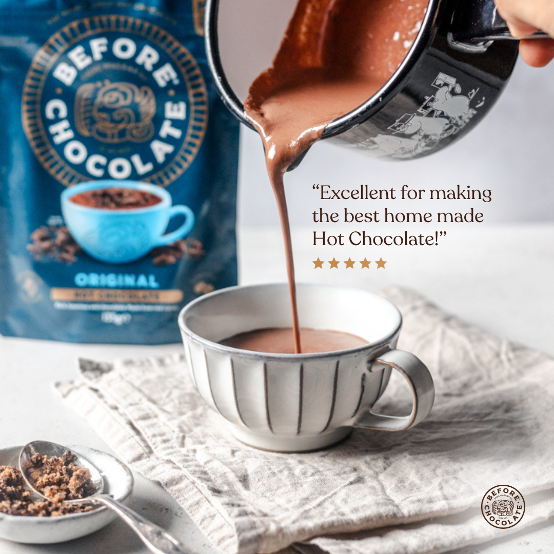 Original Hot Chocolate Made from Whole Cacao Bean (Featured on ITV)