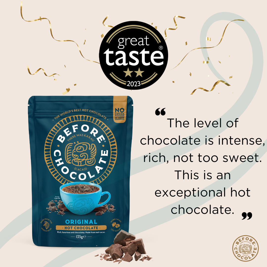 Original Hot Chocolate Made from Whole Cacao Bean (Featured on ITV)