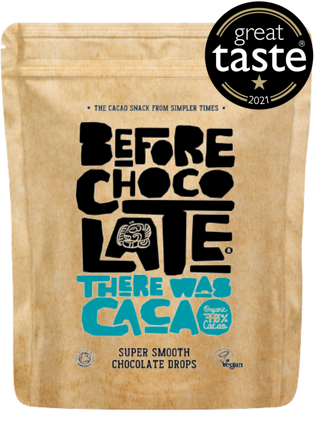 Organic Vegan Plain 70% Dark Chocolate Drops