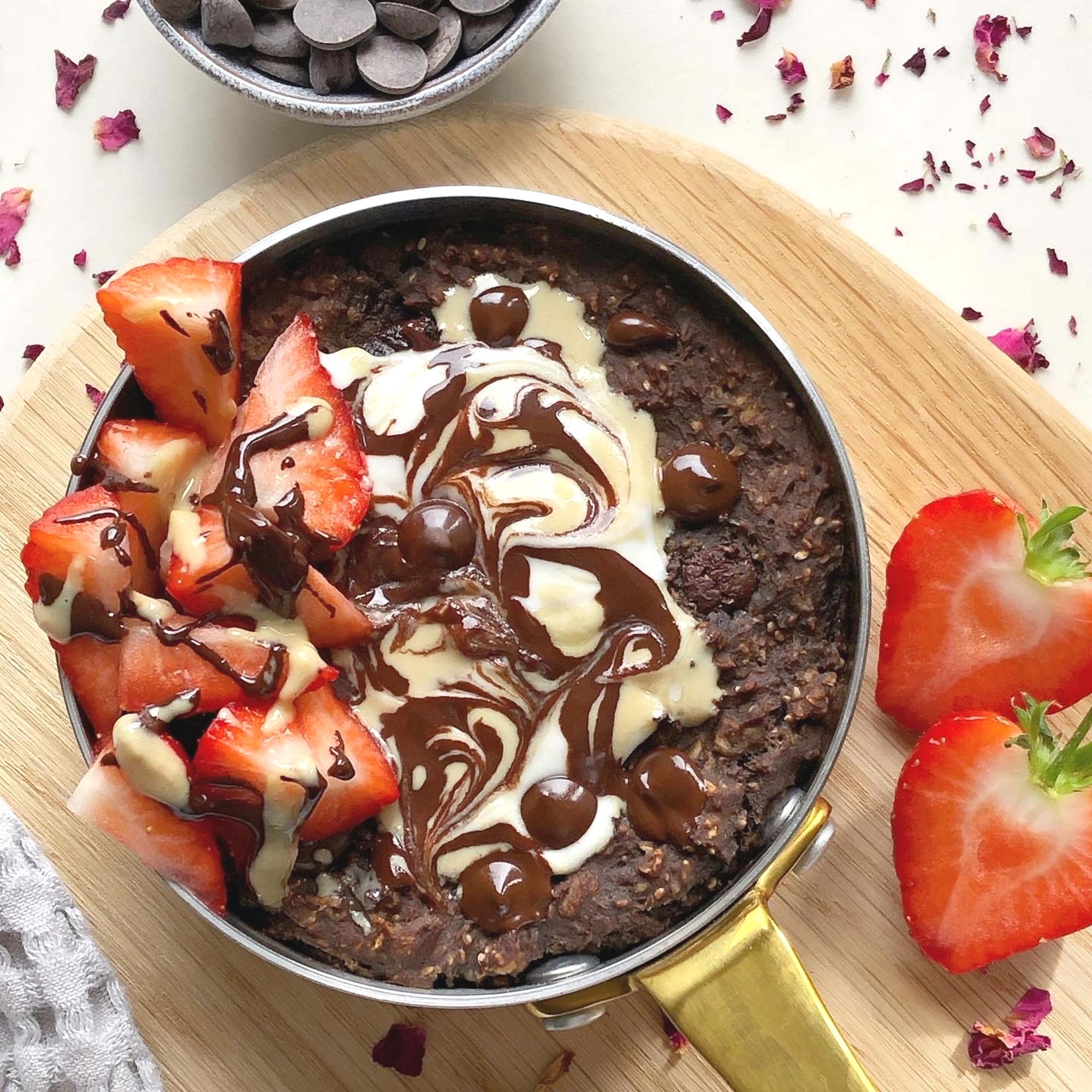 Organic, Dairy-free, Plain 70% Dark Chocolate Drops Baked in Oats