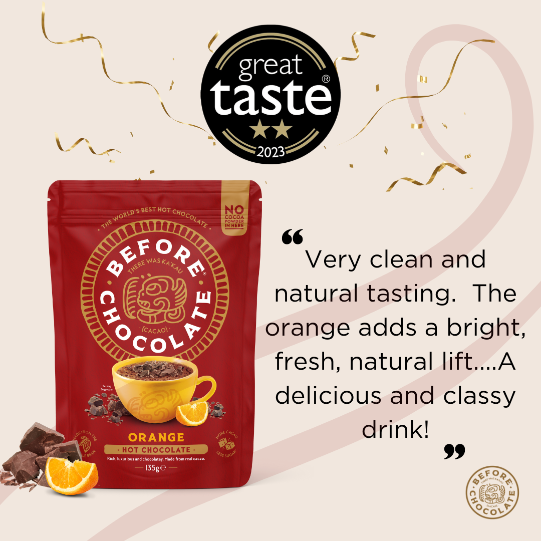 Orange Luxury Hot Chocolate Made From Real Cacao