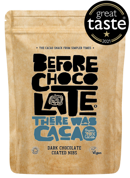 Organic Dark Chocolate Coated Cacao Nibs