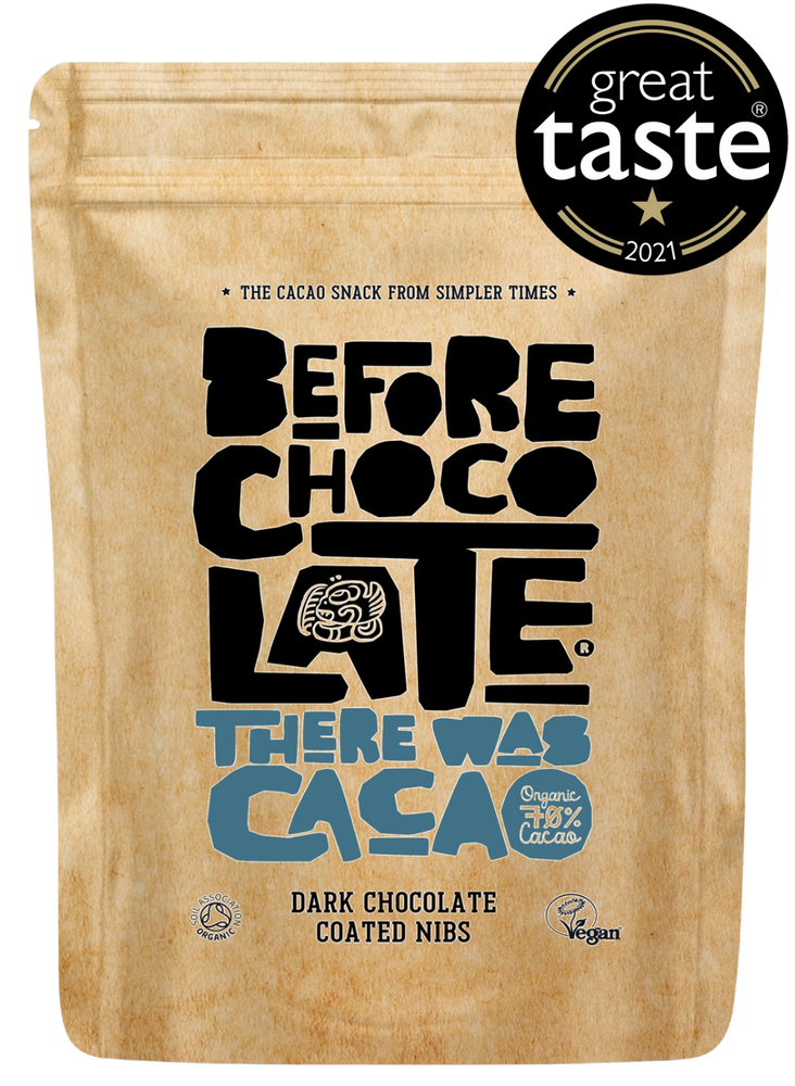 Organic Dark Chocolate Coated Cacao Nibs