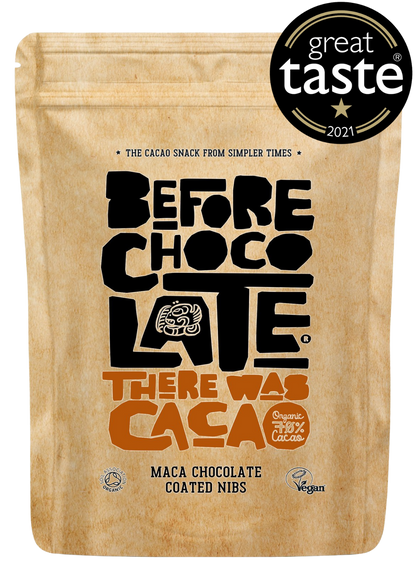 Organic Maca Chocolate Coated Cacao Nibs