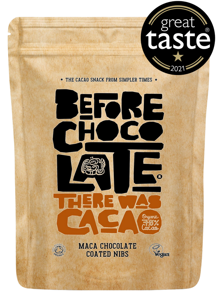 Organic Maca Chocolate Coated Cacao Nibs