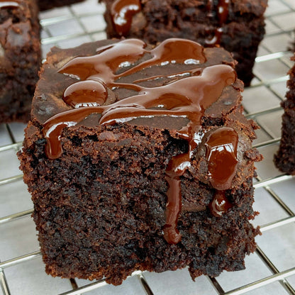 Vegan, Dairy-Free, Dark Chocolate Brownie made with Cacao Butter